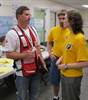 Scientologist Julie Brinker (right), helping coordinate activities  at a shelter after the Nashville flood of May 2010.