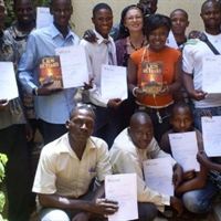 Catherine Remise (top row center) with Dianetics  Seminar students in Mali