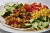 Kycklingfajitas med tortillabröd
