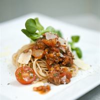 Köttfärssås med linser