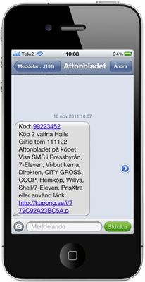 Aftonbladet Deals – SMS