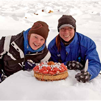 Djurparkschef Pernilla Thalin, Isbjörnstårta, Djurskötare Susanne Linderberg