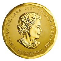 Framsida mynt (100kg GoldCoin2)