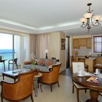 The Palmyra two-bedroom suite, living area.