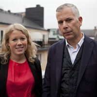 Maja Siösteen, Guldäggsgeneral och Frank Hollingworth, juryordförande Guldägget 2012