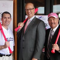 PA State Rep. Eugene DePasquale, PA State Senator Michael Brubaker, & PA State Rep. Scott Boyd are up to bat