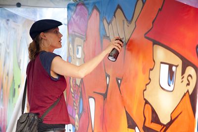Stockholm 2010, Rosy One, Art of the Streets. Fotograf: Malcolm Jacobson