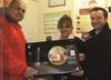 Ajay Gokani from Empire Garages, Winner Yvonne Donnelly and Tyron Dodgshun from the Good Garage Scheme 