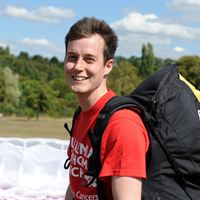Stephen Groundwell from Netmetix glides for charity