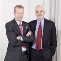 Mattias Fri (t.v) och Jan Kleerup (t.h) på Svalner Skatt & Transaktion