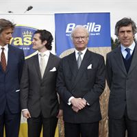 Kungen och Prinsen tillsammans med Guido och Paolo Barilla