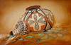 Legacy - pictorial leather sculpture by Roger Kull