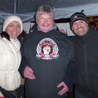 Tracey Rogers (Executive Producer), Simon Weston (Falklands war veteran ) and Mark Kenna (Director,Producer)