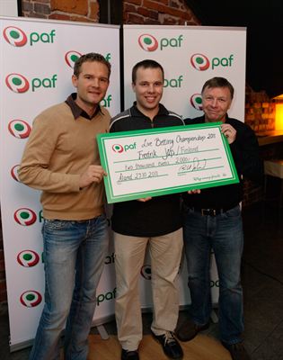 Paf Live Betting Championship - vinnare