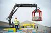 Easy: Cargotec Hiab XS 144 Crane making light work of unloading building materials