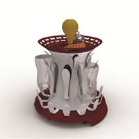 The First Years Spinning Drying Rack & Organiser - Burgundy