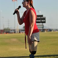 Katy Sullivan Singing the National Anthem