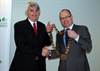 President Richard Bence (Sales & Marketing Director, Tenax) handed over the GIMA Chain of Office to incoming President Nigel Thompson (Sales Director, Stewarts)