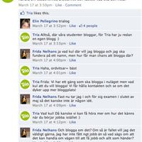 Frida Nelhans konversation med Tria