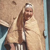 Cookie Lady - Oil on Canvas by Kenneth M. Freeman