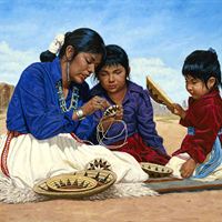 Power of the Basket - Oil on Canvas by Kenneth M. Freeman