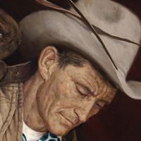 Hard Day's Night:  Closeup of cowboy's face