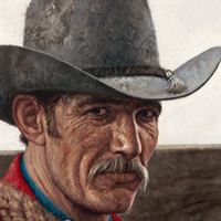 Bronc Buster - Closeup of face