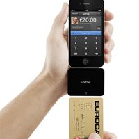 iZettle kortläsare till mobiltelefon