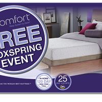 The iComfort Sleep System by Serta Free Box Spring Event