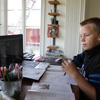 Viktor Eriksson, juniorkorre för Junior i P4. Foto: Christian Höijer/Sveriges Radio