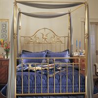 Charles P. Rogers brass bed