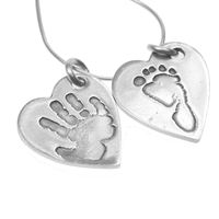 High Five & Little Kicker Pendant on snake chain 