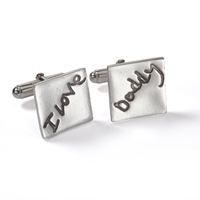 Little Letters Square Cufflinks 
