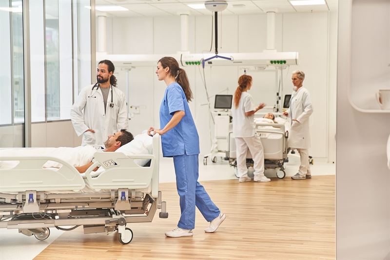 Arjo bed in ICU environment