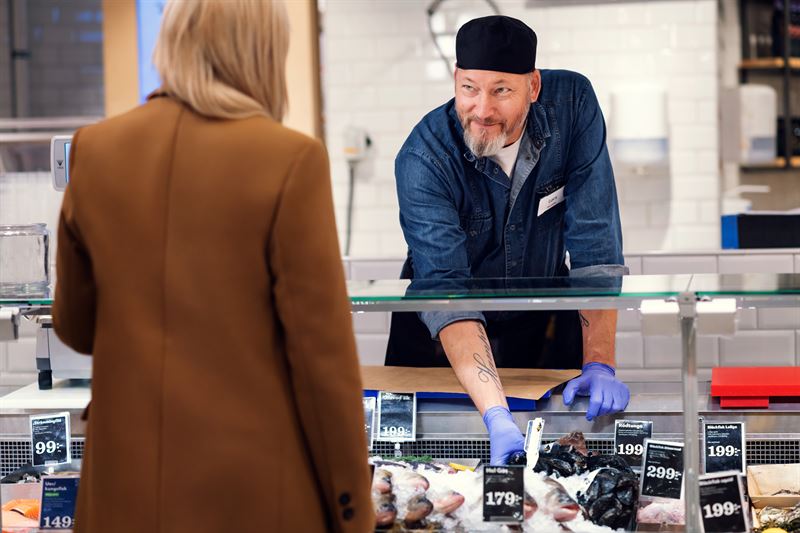 Fiskdisk Axfood foto av Per Björklund