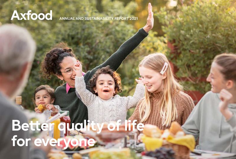 Cover Axfood Annual and Sustainability Report 2021