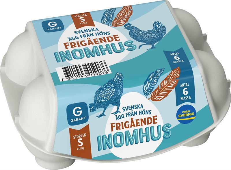 Garant ägg S 6-pack frigående inomhus