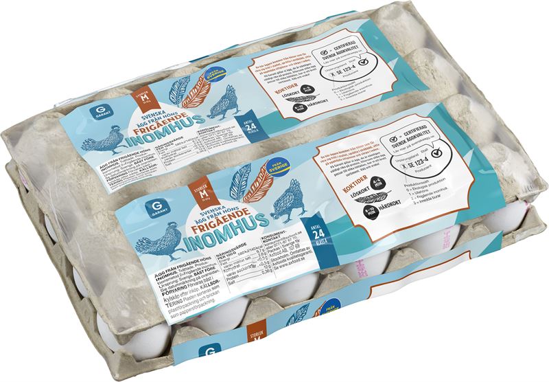Garant ägg M 24-pack frigående inomhus