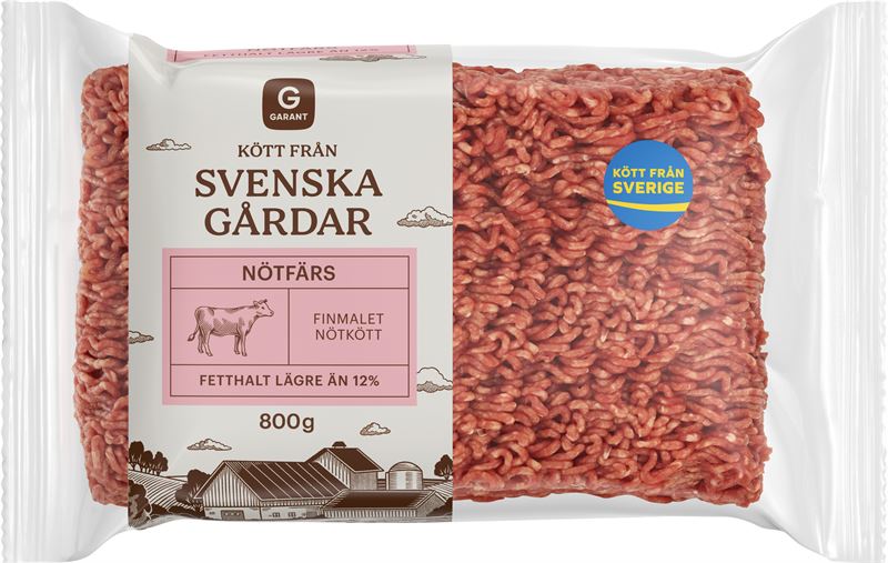 Garant Nötfärs från svenska gårdar flowpack