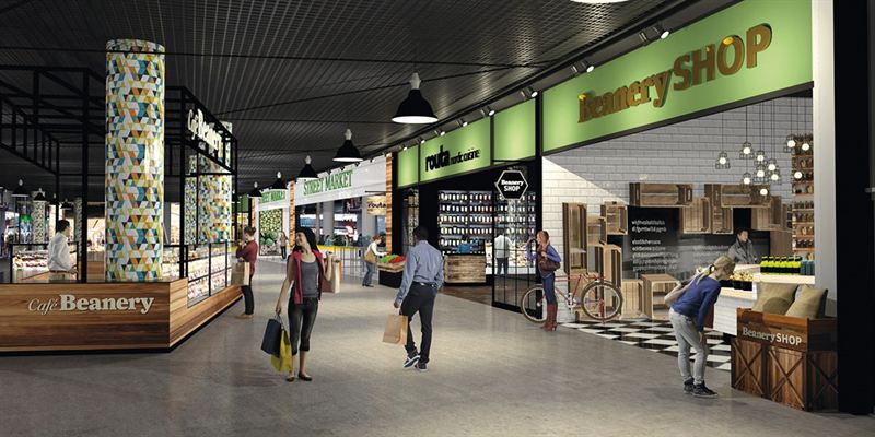 Finland's largest restaurant world and a centre of grocery stores to Mall  of Tripla 