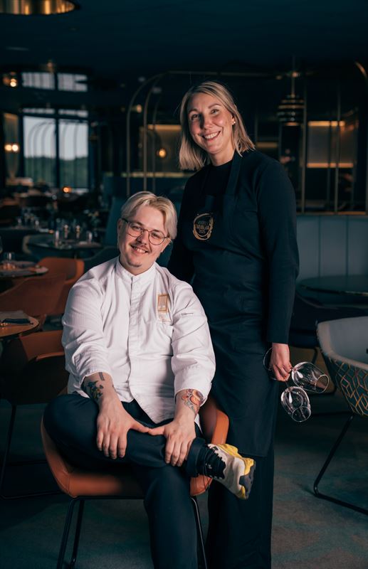 Piero Silvani, Chef of the Year 2025 ja Katrina Laitinen, Sommelier of the Year 2025