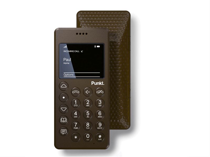 Punkt. MP01: a basic internet free mobile phone by Jasper Morrison.