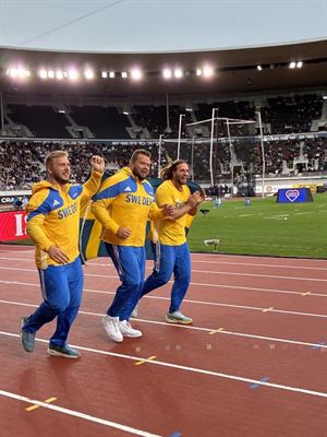 Swedish discus team
