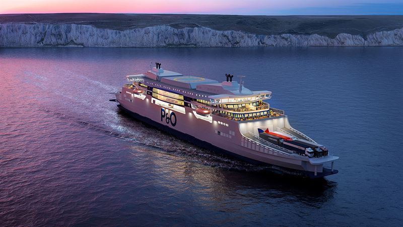 P&O Ferries’ new series of ‘super ferries’ will be powered by Wärtsilä 31 engines fitted with the latest Wärtsilä Data Communication units. © P&O Ferries