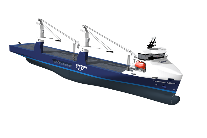 Wärtsilä will supply the engine and propulsion equipment for a new 3800 DWT heavy lift vessel being built for Netherlands based operator Hartman Seatrade (credit: Conoship International BV)