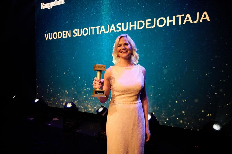 Wärtsilän Hanna-Maria Heikkinen valittiin vuoden 2025 Sijoittajasuhdejohtaksi. © Wärtsilä