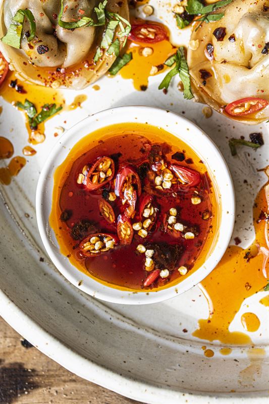 Trend 1 Spicy Dumplings with chili oil and coriander.jpg