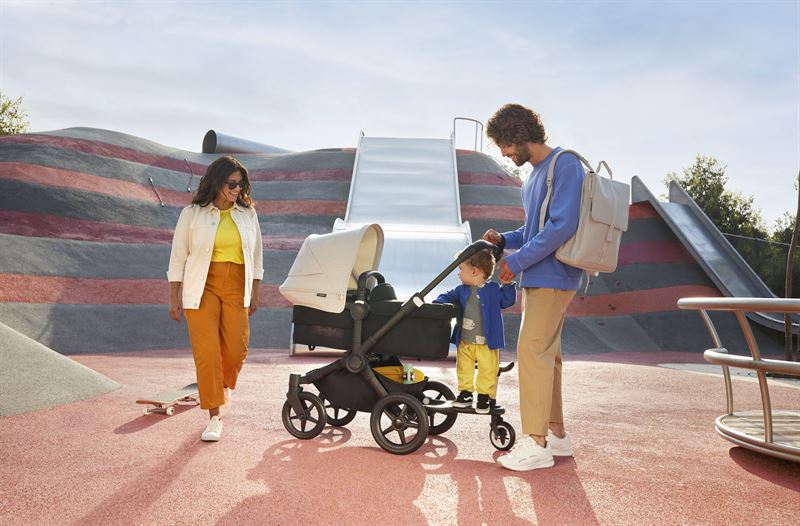 Bugaboo Donkey stroller in action. 