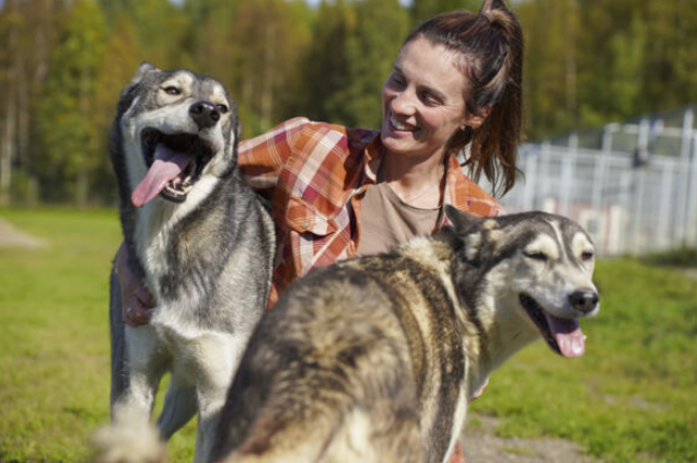 En bild som visar utomhus, person, hund, gräs
AI-genererat innehåll kan vara felaktigt.