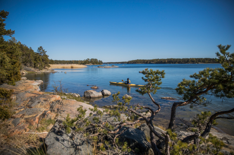 A person in a kayak on a lake

AI-generated content may be incorrect.